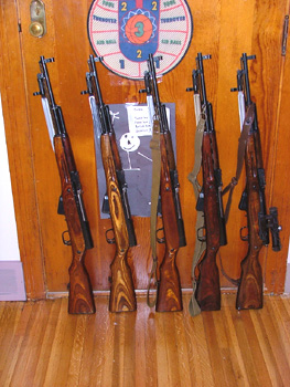 Russian SKS-45 Simonov carbines.