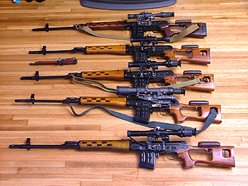 Dragunov SVD rifles